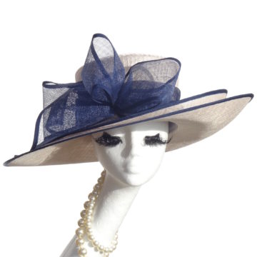 navy blue mother of the bride hats